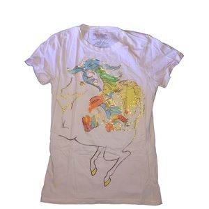 Rainbow Brite bright cotton tee shirt t-shirt, size M